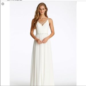Hayley Paige Occasions Dress.  Ivory. Size 10.